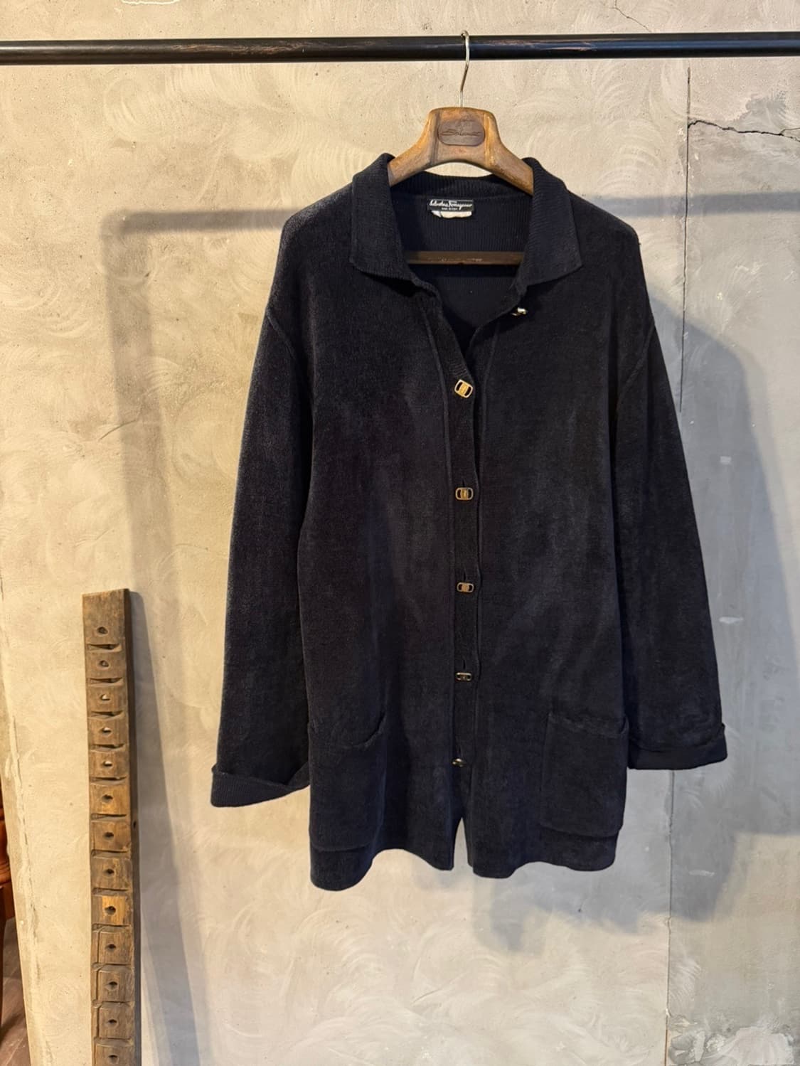 살바토레 페라가모 테리코튼 금장 가디건 66~77 상품이미지9