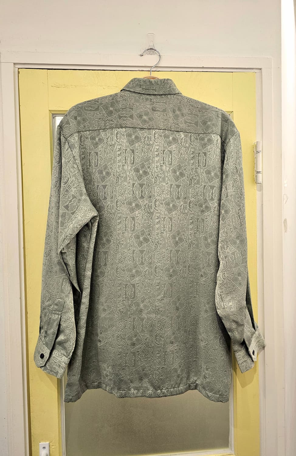 LOGRES 그린 자가드 셔츠 블라우스 상품이미지6