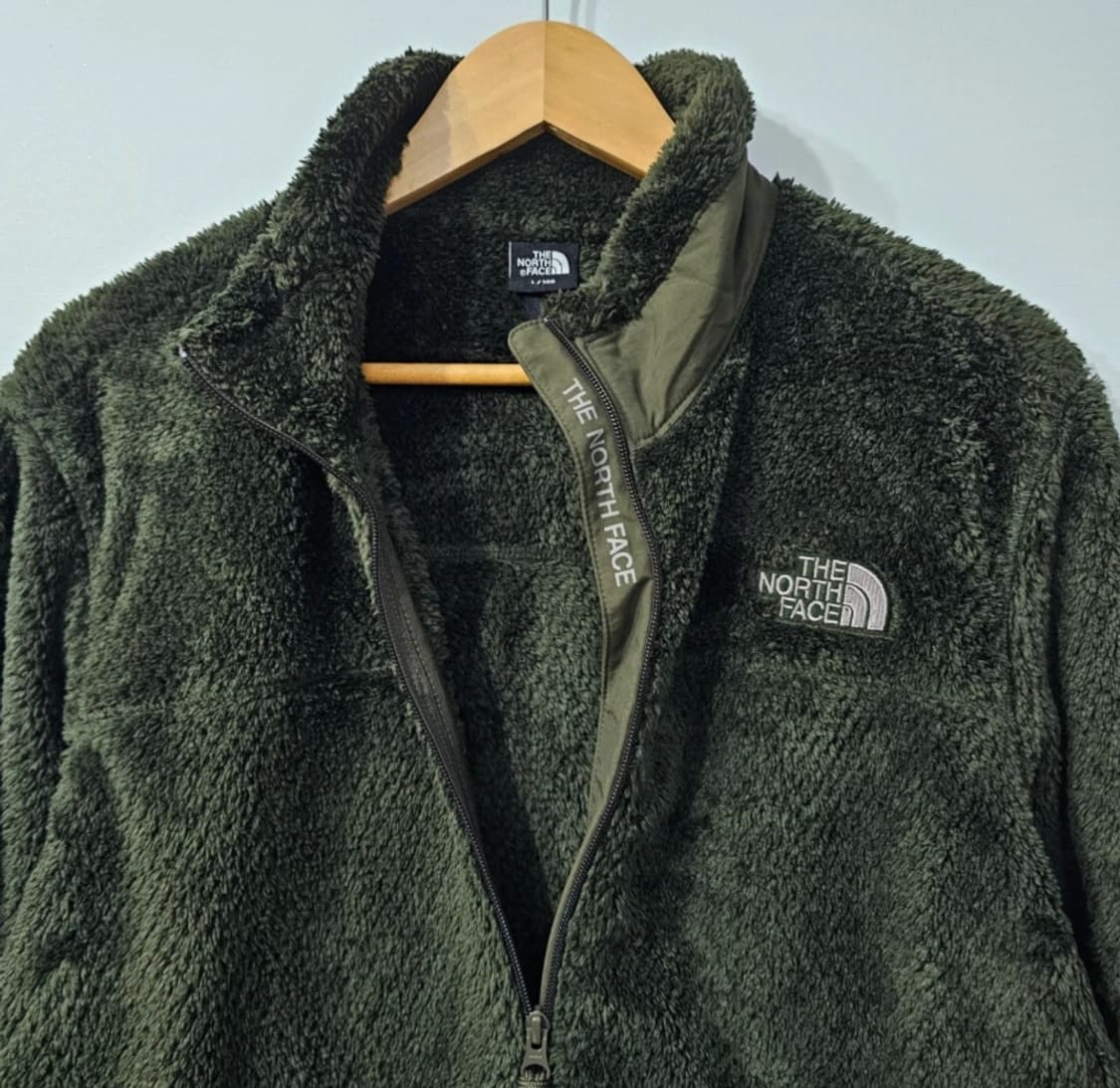 노스페이스 컴피 플리스 자켓 L 100 카키 상품이미지5