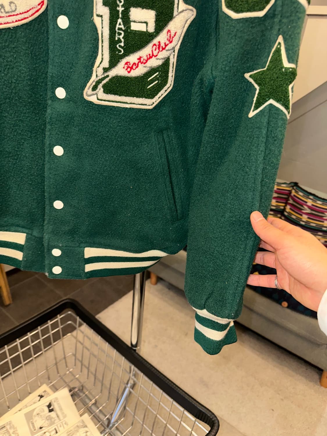 90‘s Ba-Tsu Athlete patch varsity jacket 상품이미지8