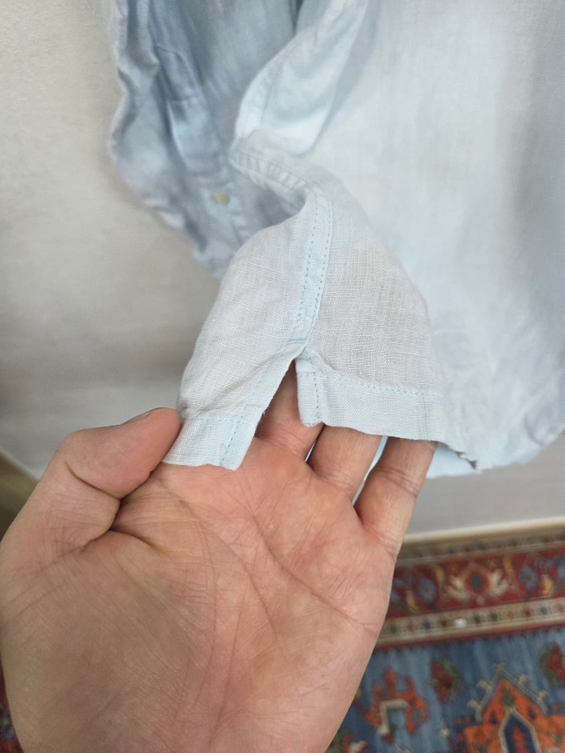 라코스테 린넨 스카이 셔츠긴팔 L 레귤러핏 상품이미지6