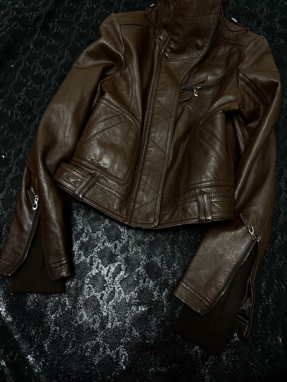 “Vintage” 00’s Rare Design High Neck Sli 상품이미지4