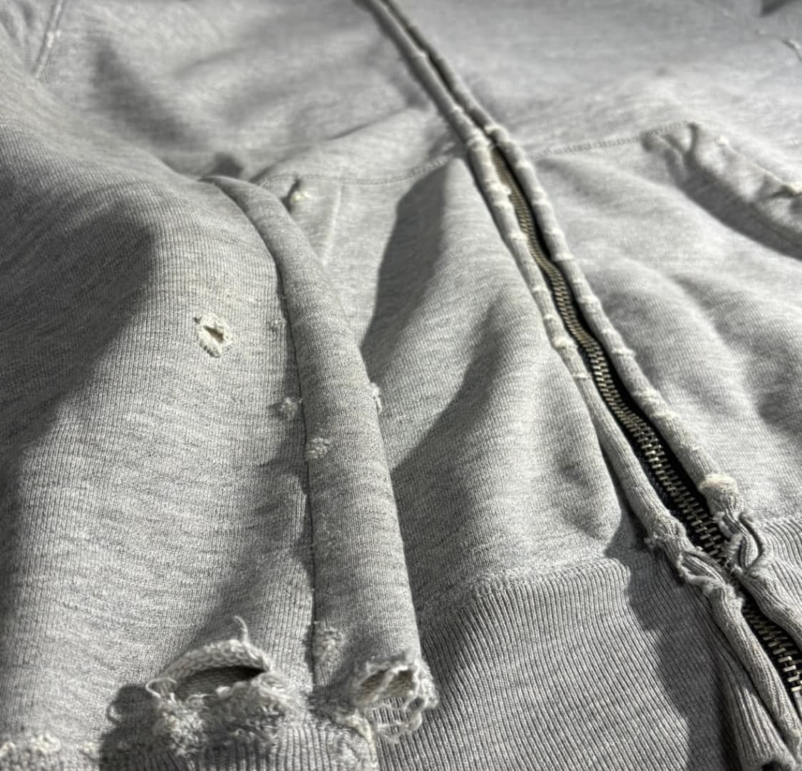 레미 릴리프 데미지 후드집업 상품이미지5