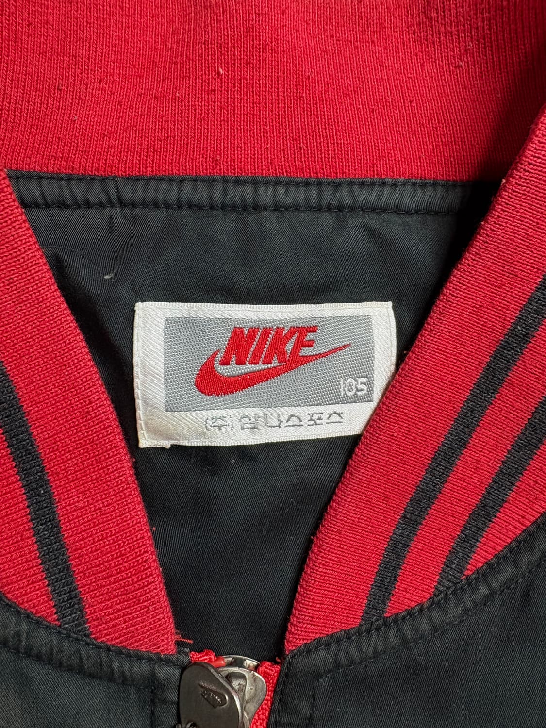 90s 나이키 에어조던 올드스쿨 빅로고 바시티 바람막이 2064 상품이미지4