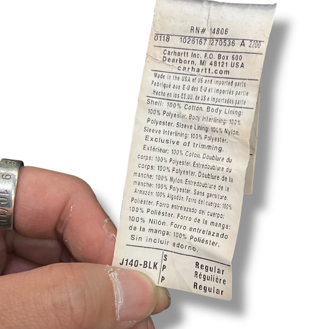 칼하트 엑티브 자켓 y14149 상품이미지9