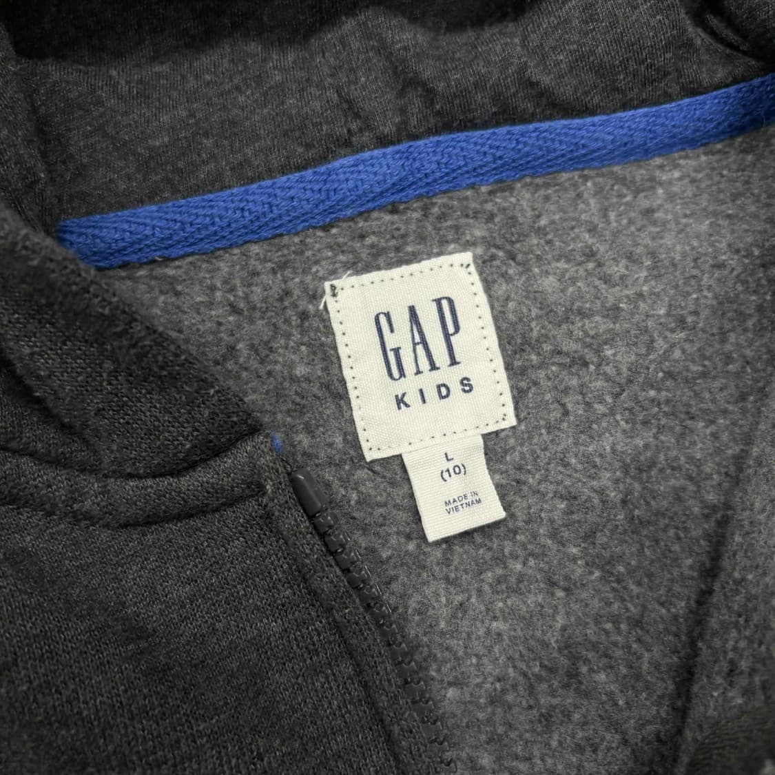 Gap 갭 빅로고 그레이 폭닥 후드집업 져지(L) 상품이미지5