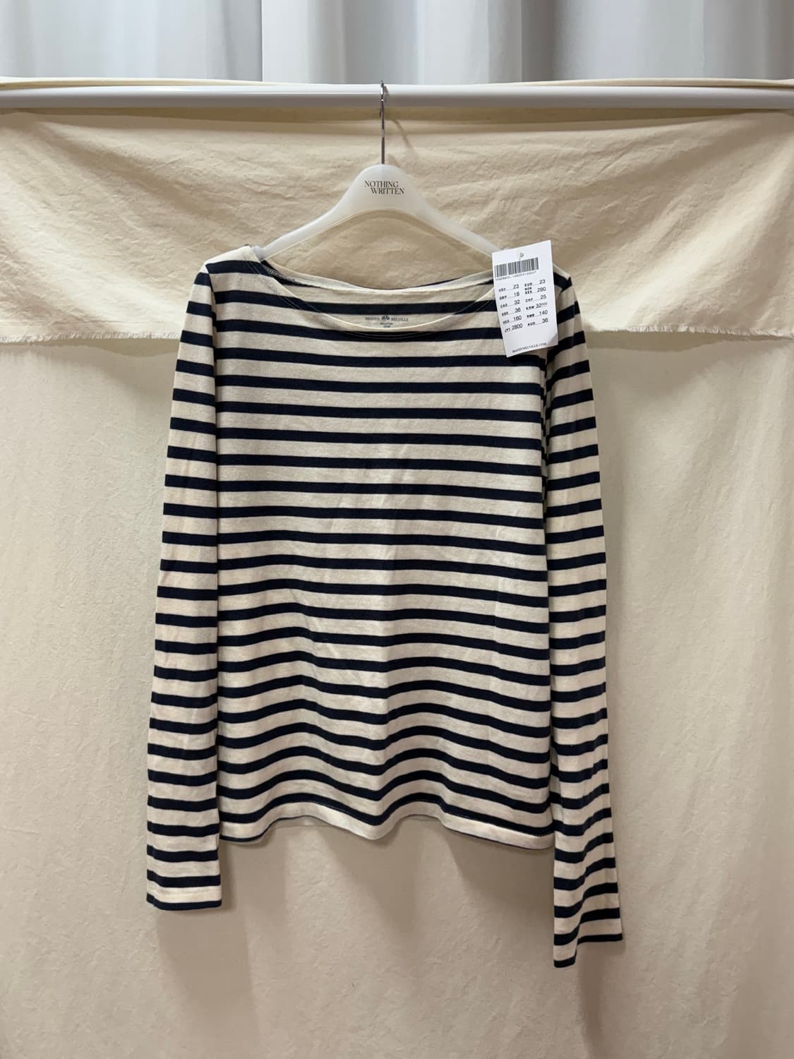 브랜디멜빌 스트라이프 기본티 상품이미지1