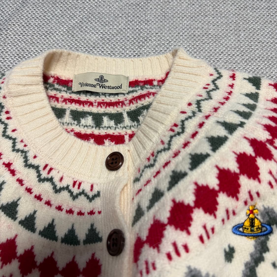 비비안웨스트우드 노르딕 패턴 가디건 상품이미지4