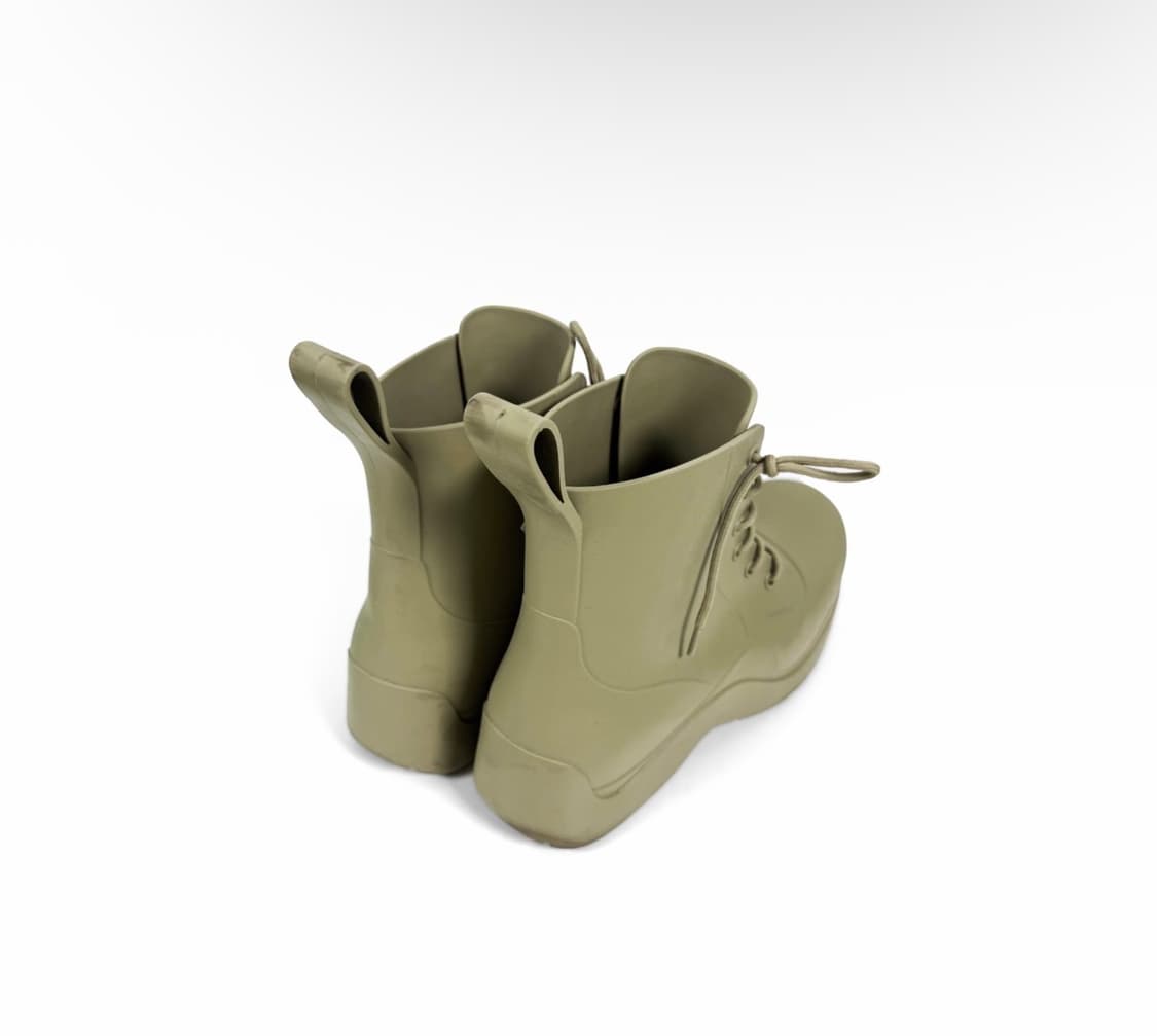 [43] 보테가베네타 남성 레이스업 퍼들 러버 앵클 부츠 트래버틴 상품이미지5