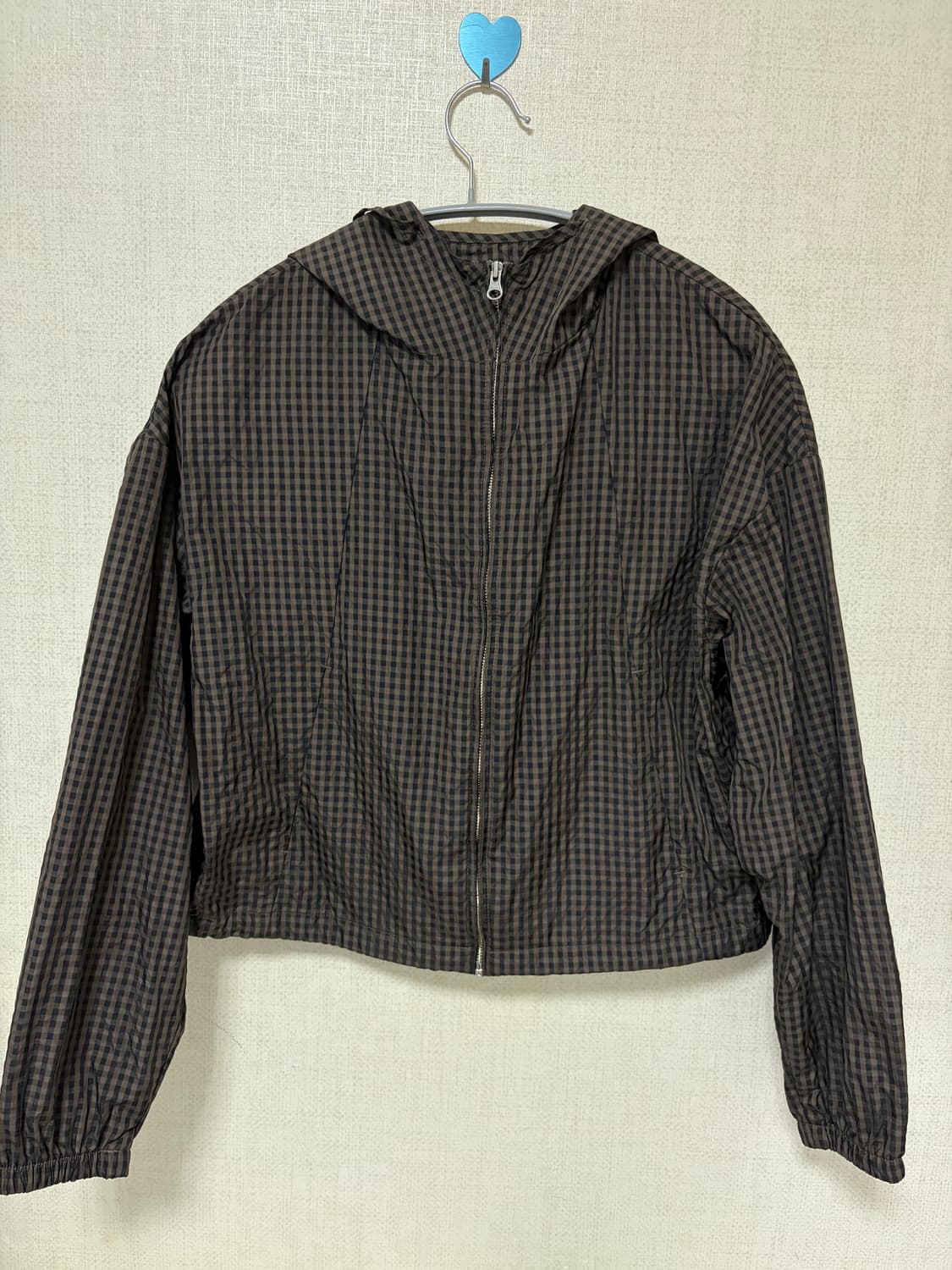 버뮬라 글로시 후디 아노락(카키 브라운) 상품이미지2