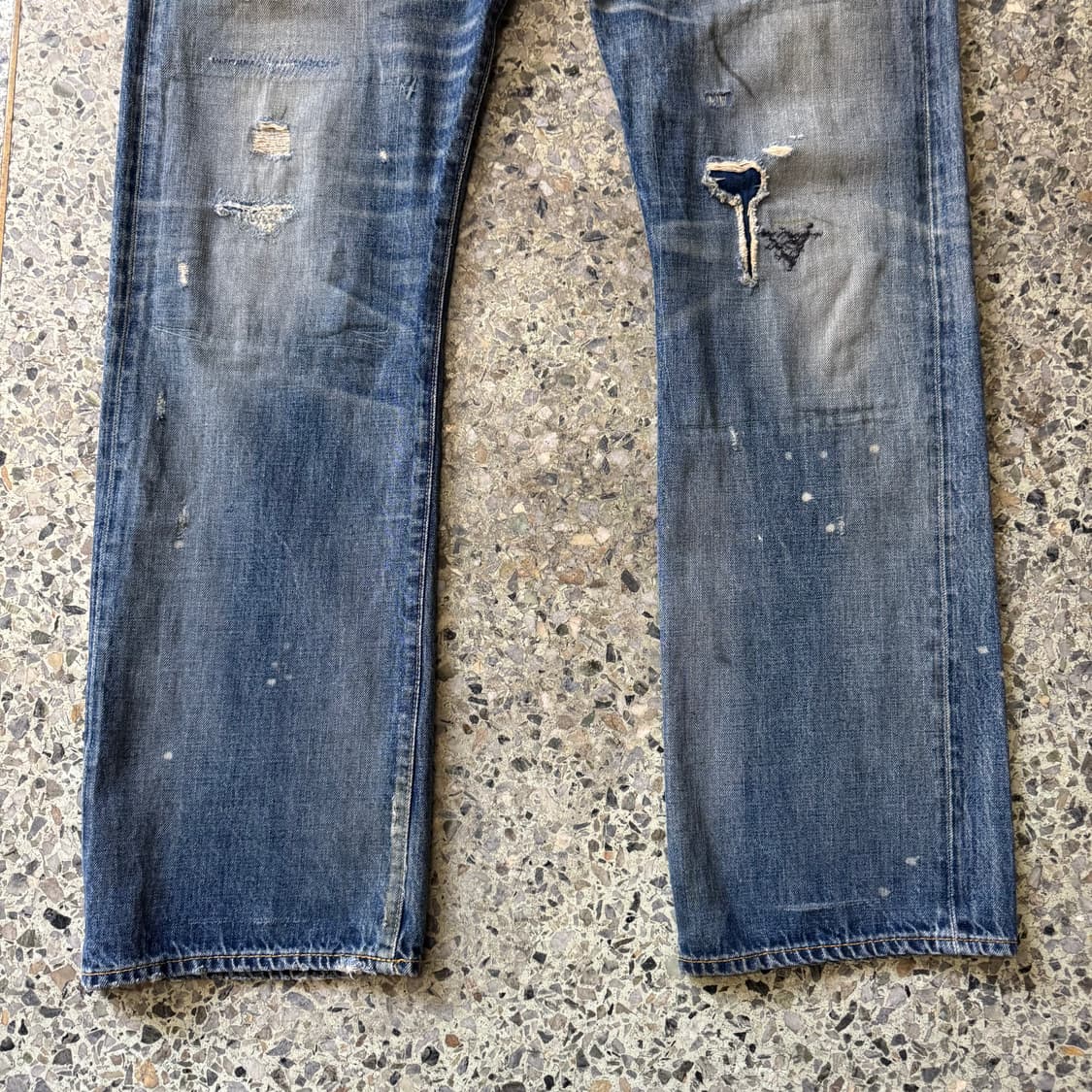 [38] RRL 더블알엘 로우스트라이트 더스트볼 셀비지 데님 팬츠 상품이미지6