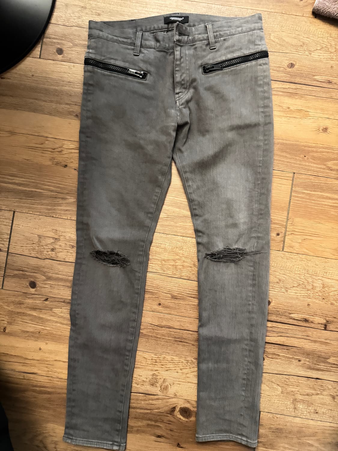 언더커버 지퍼 디스 데님 진 상품이미지3