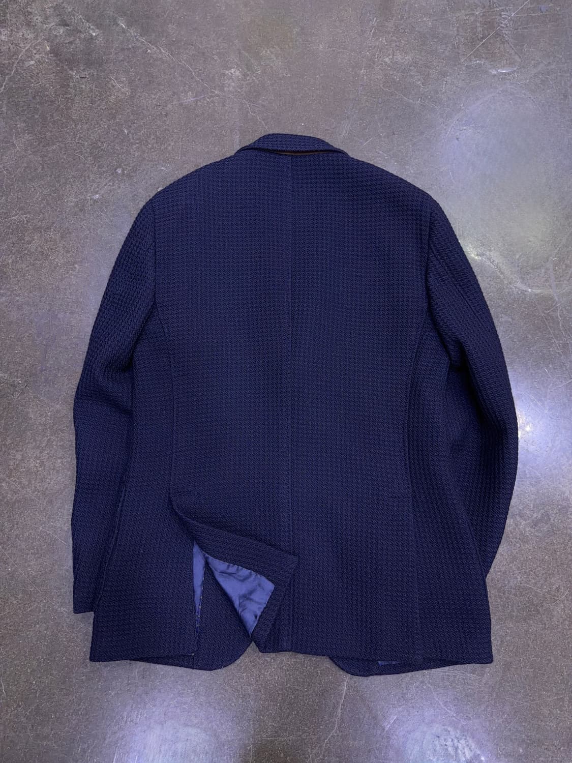 마시모두띠 와플 패턴 엑스트라 파인 울 스포츠자켓 네이비 48 상품이미지2