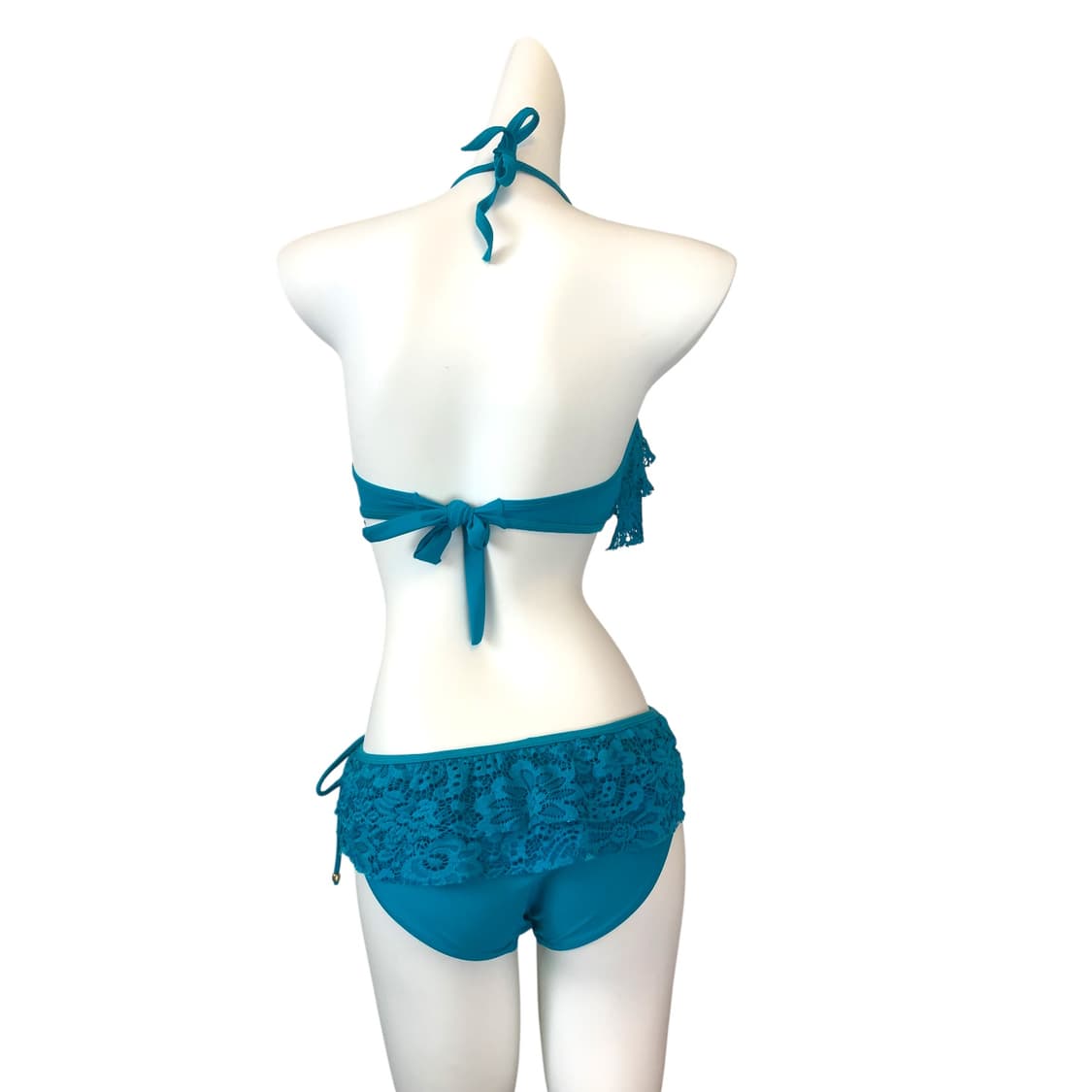 blue lace ruffle bikini 상품이미지2