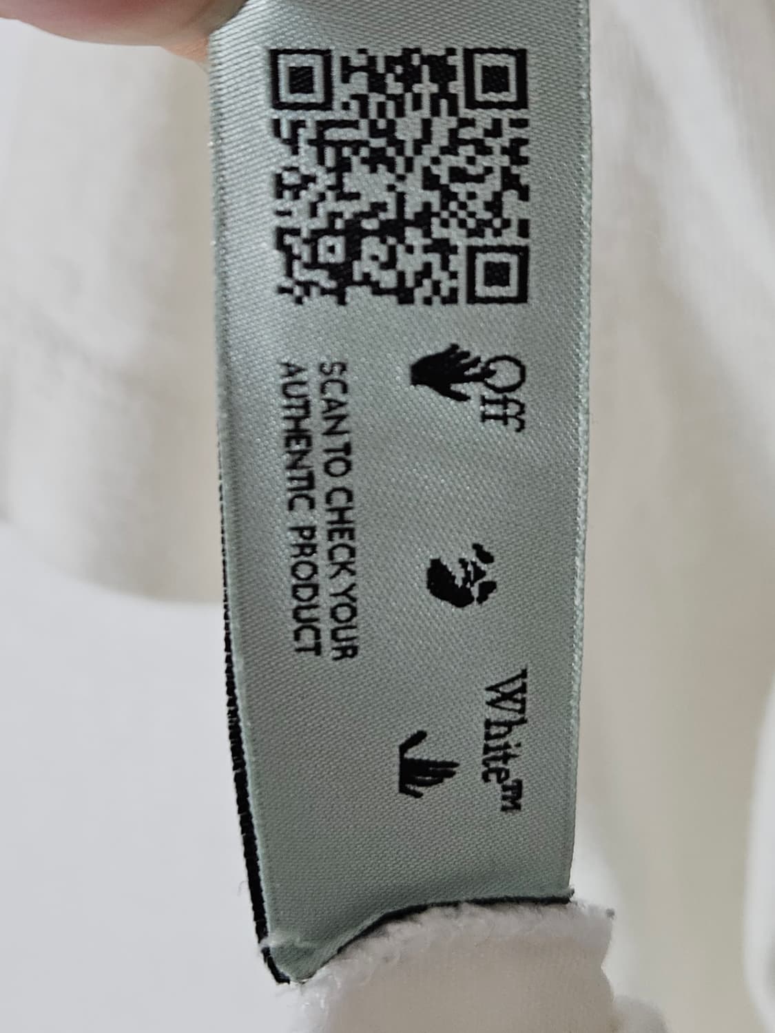 오프화이트 파스칼 스켈레톤 반팔 티셔츠 L (QR정품) 상품이미지3