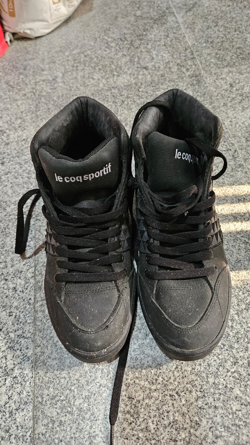 르꼬끄 스포르티브 블랙 하이탑 260mm 상품이미지2