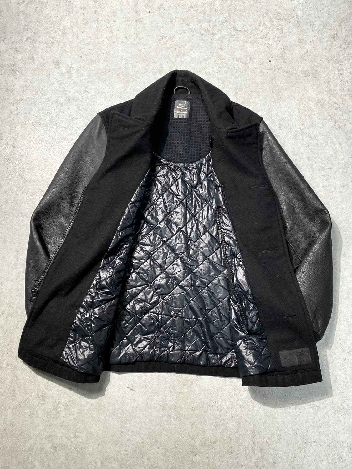 [L] Nike 나이키 울 레더 집업 피코트 자켓 상품이미지7