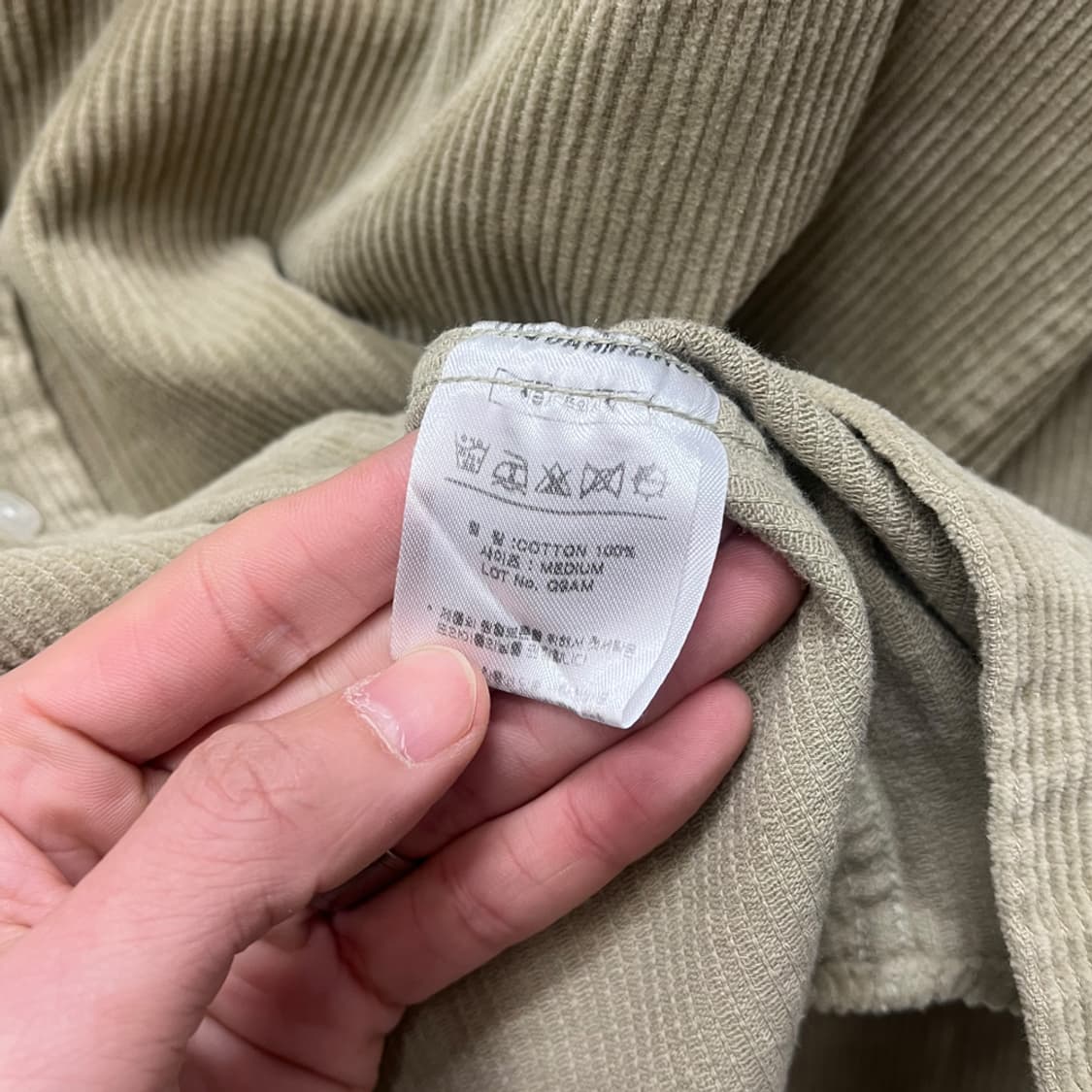 큐티에잇 가먼츠 오버사이즈 코듀로이 셔츠 남방 M~XL 상품이미지4