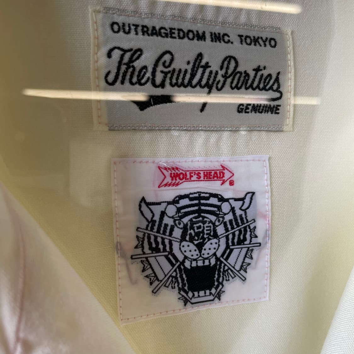 와코마리아 x 울프스헤드 오픈카라 레이온 반팔 셔츠 상품이미지8