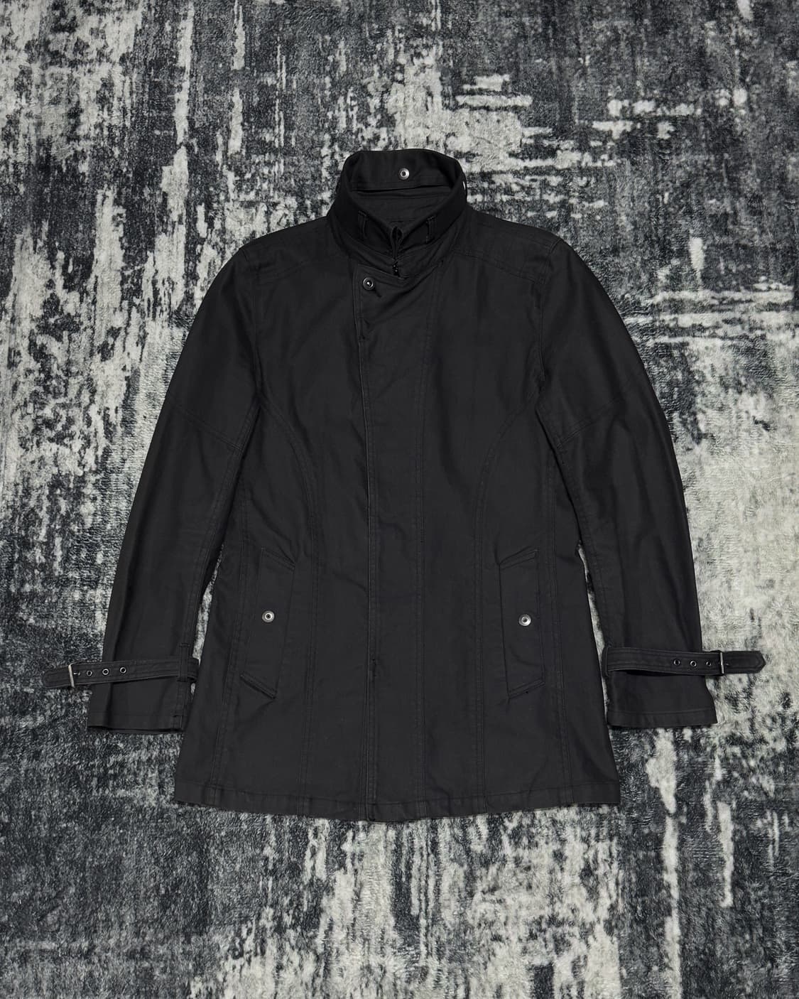 {Schlussel} Asymmetric High Neck Jacket  상품이미지1