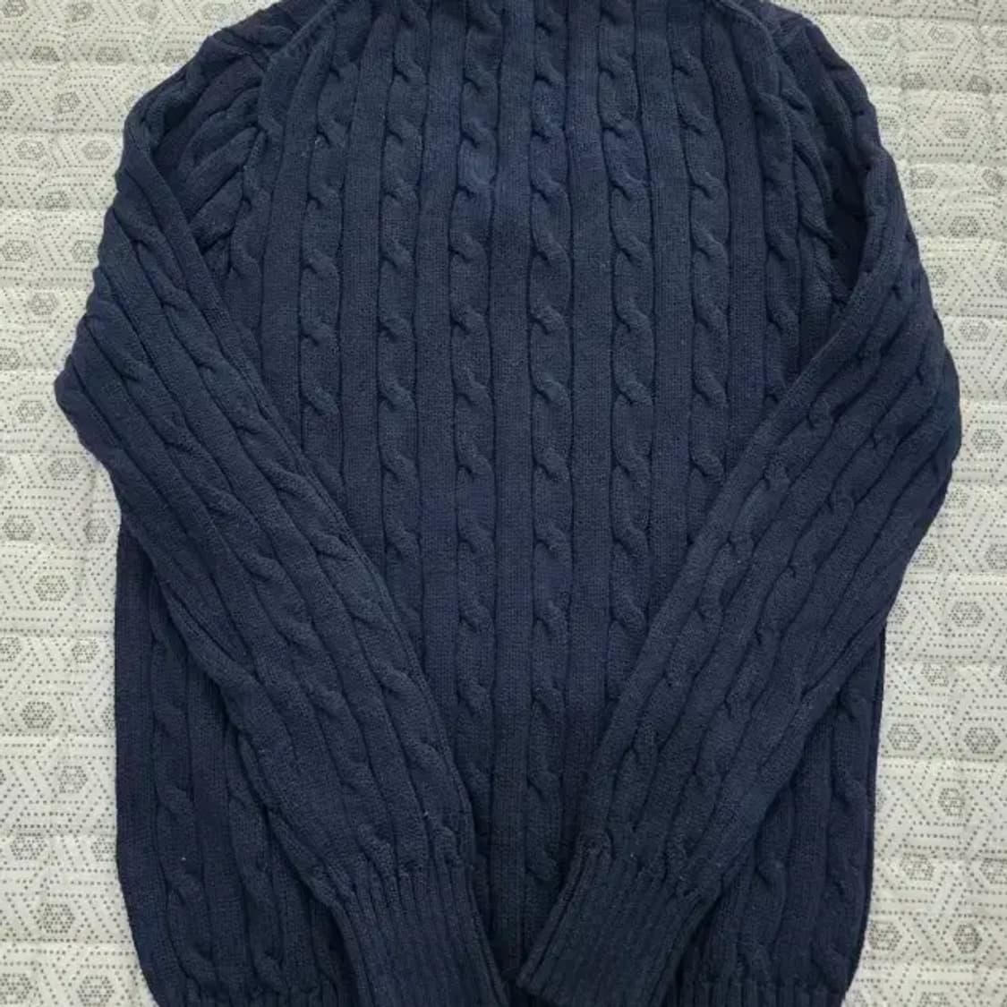 폴로 랄프로렌 브이넥 케이블 니트 남90 상품이미지2