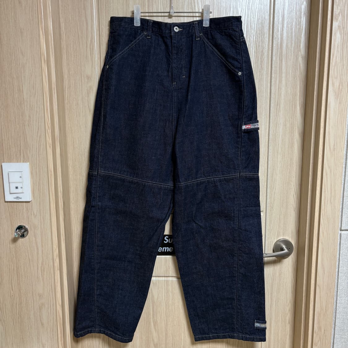 새상품 / L / 예스아이씨 생지 카펜터 데님 팬츠 상품이미지1