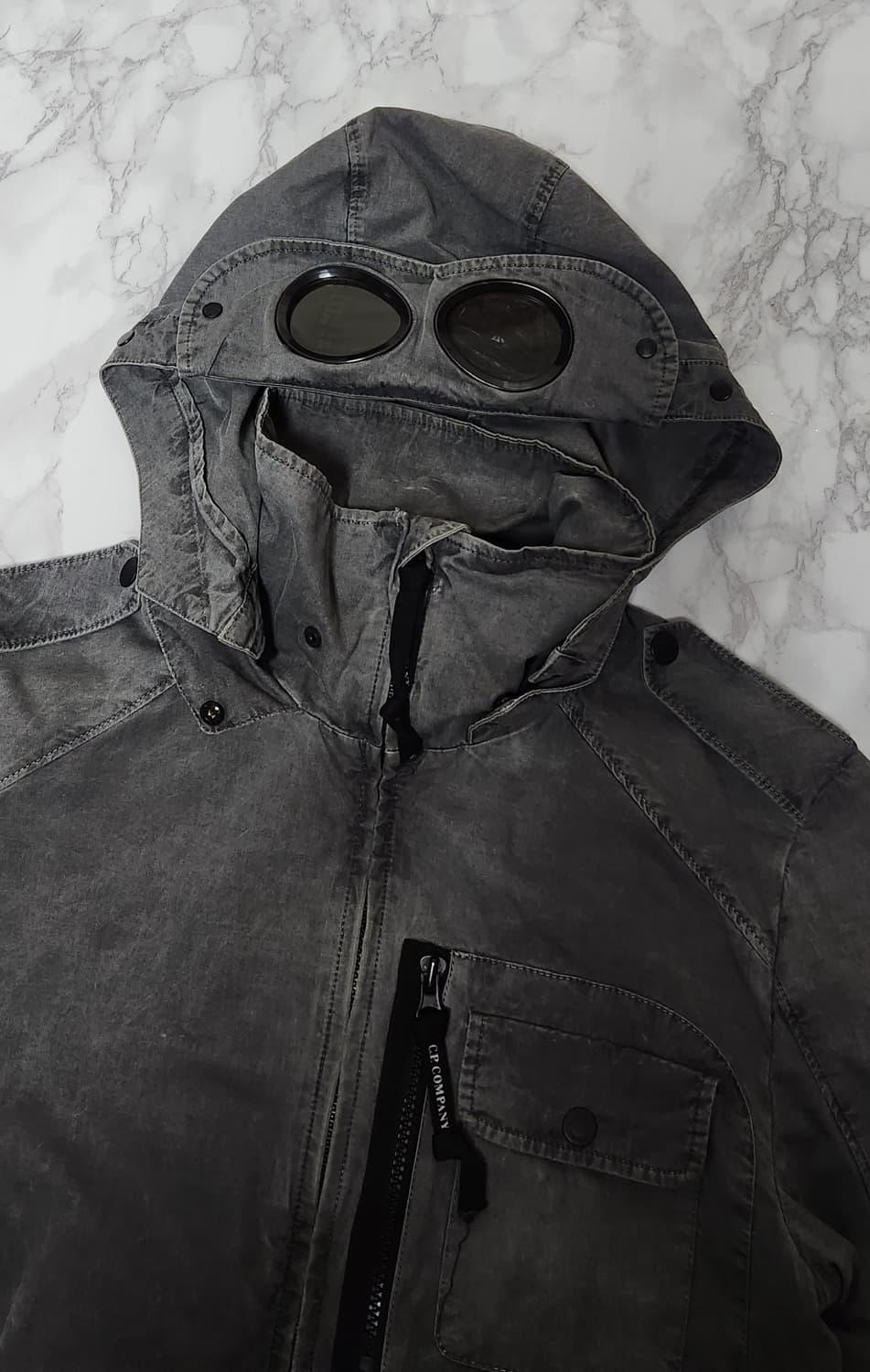 CP 컴퍼니 14ss 가먼트다잉 흑청 고글 자켓 상품이미지2