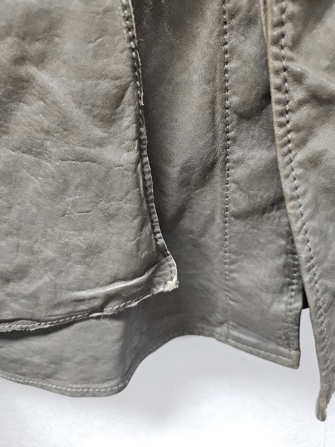 시리즈 포인트 포켓 양가죽 셔츠형 점퍼 SAUDS22201 (KHX, 카 상품이미지4