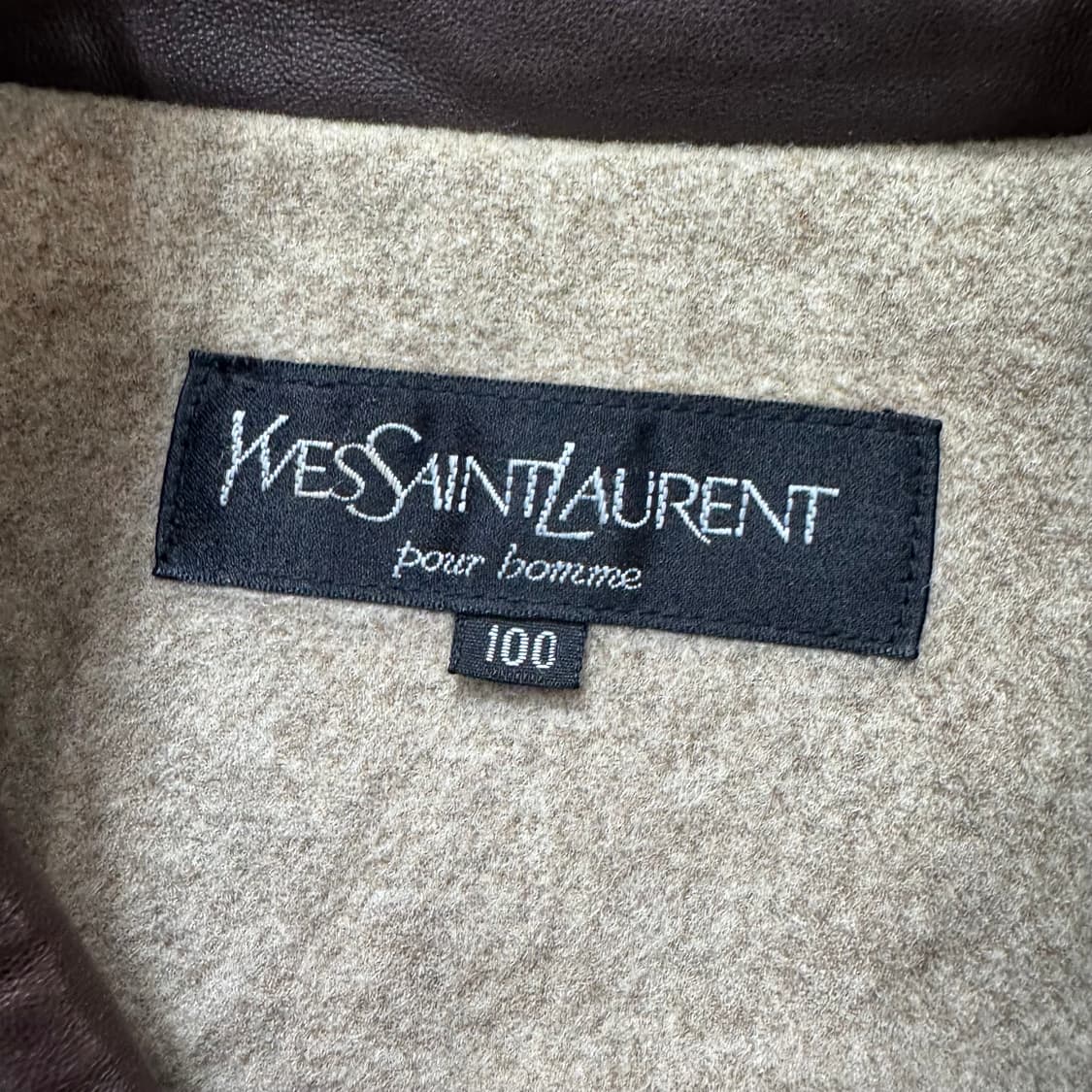 입생로랑 레더넥 코트 상품이미지4