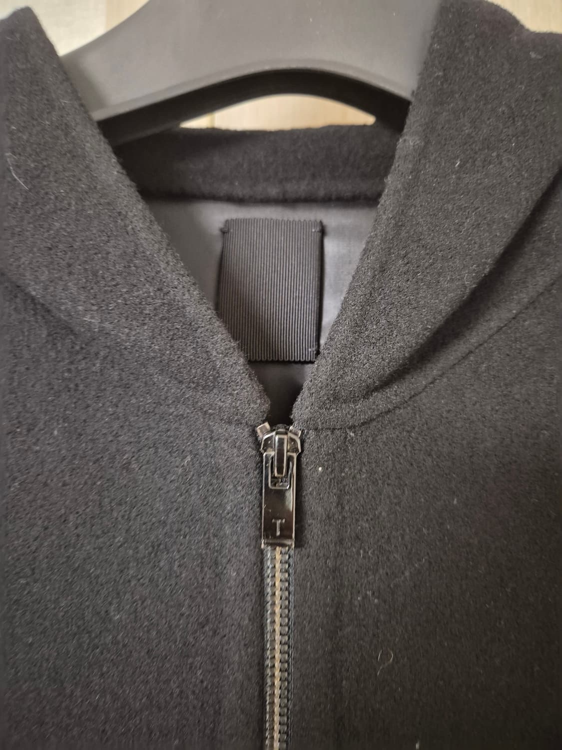 고급 울하프코트 후드집업핸드메이드 상품이미지2