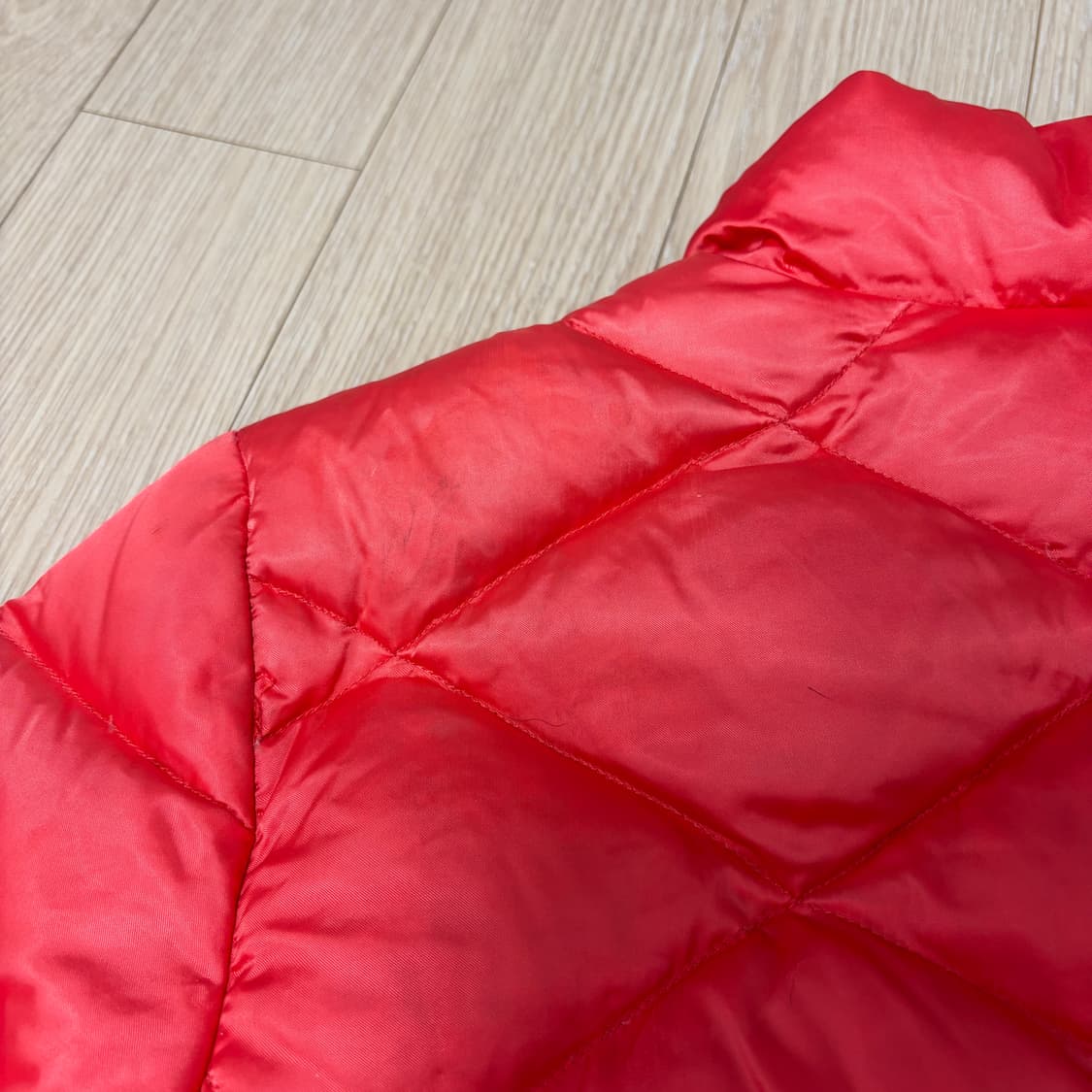 (W)노스페이스 550 다이아몬드 핑크 퀄팅 패딩 상품이미지6