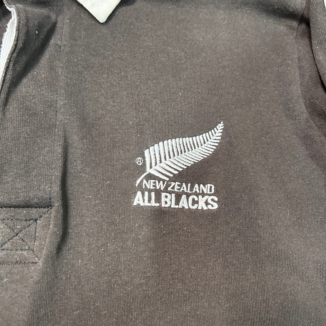 [M] 00s 아디다스 뉴질랜드 all blacks 럭비티 상품이미지3