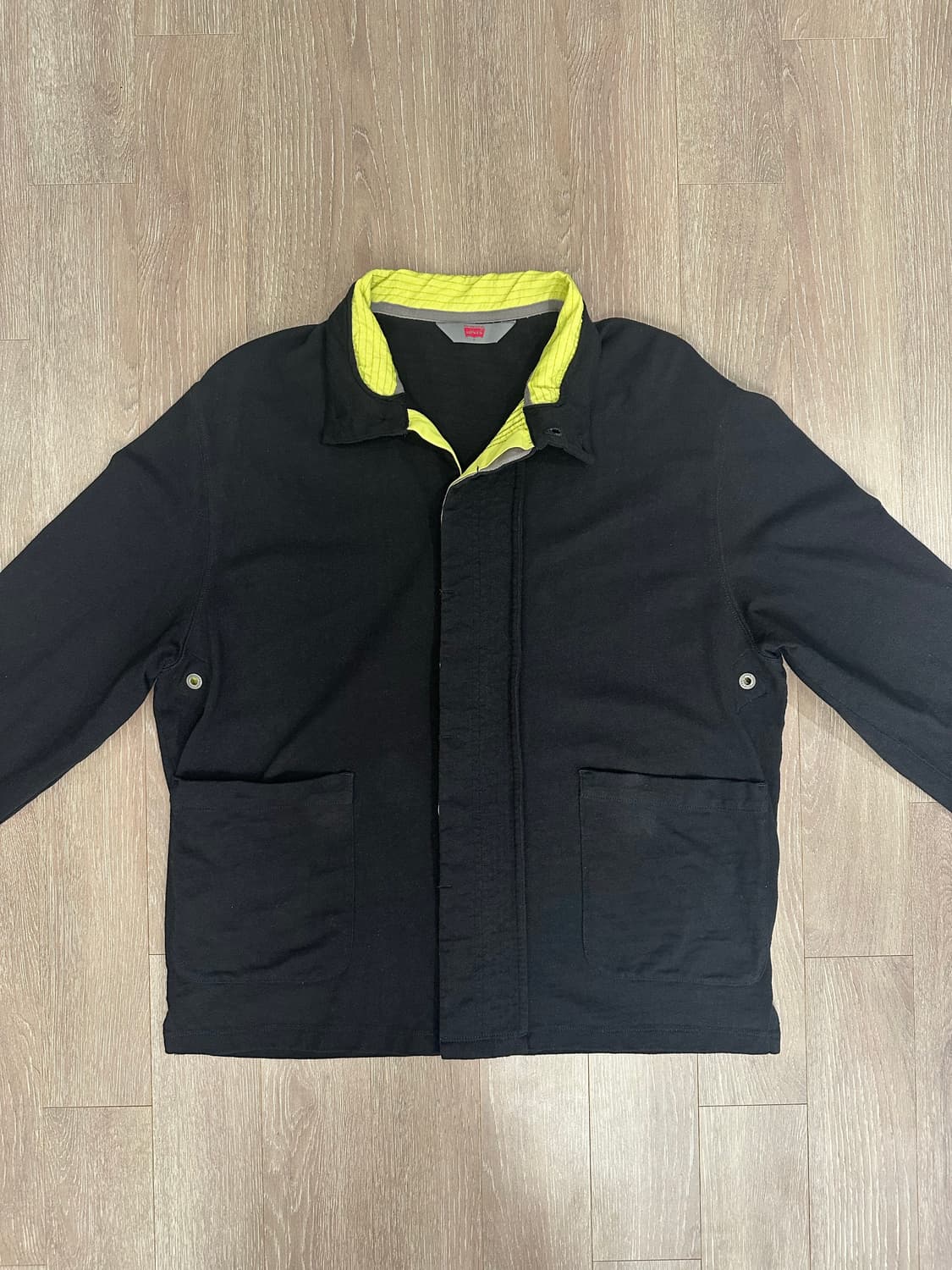 키코 리바이스 저지 가디건 블랙 S 사이즈 상품이미지4