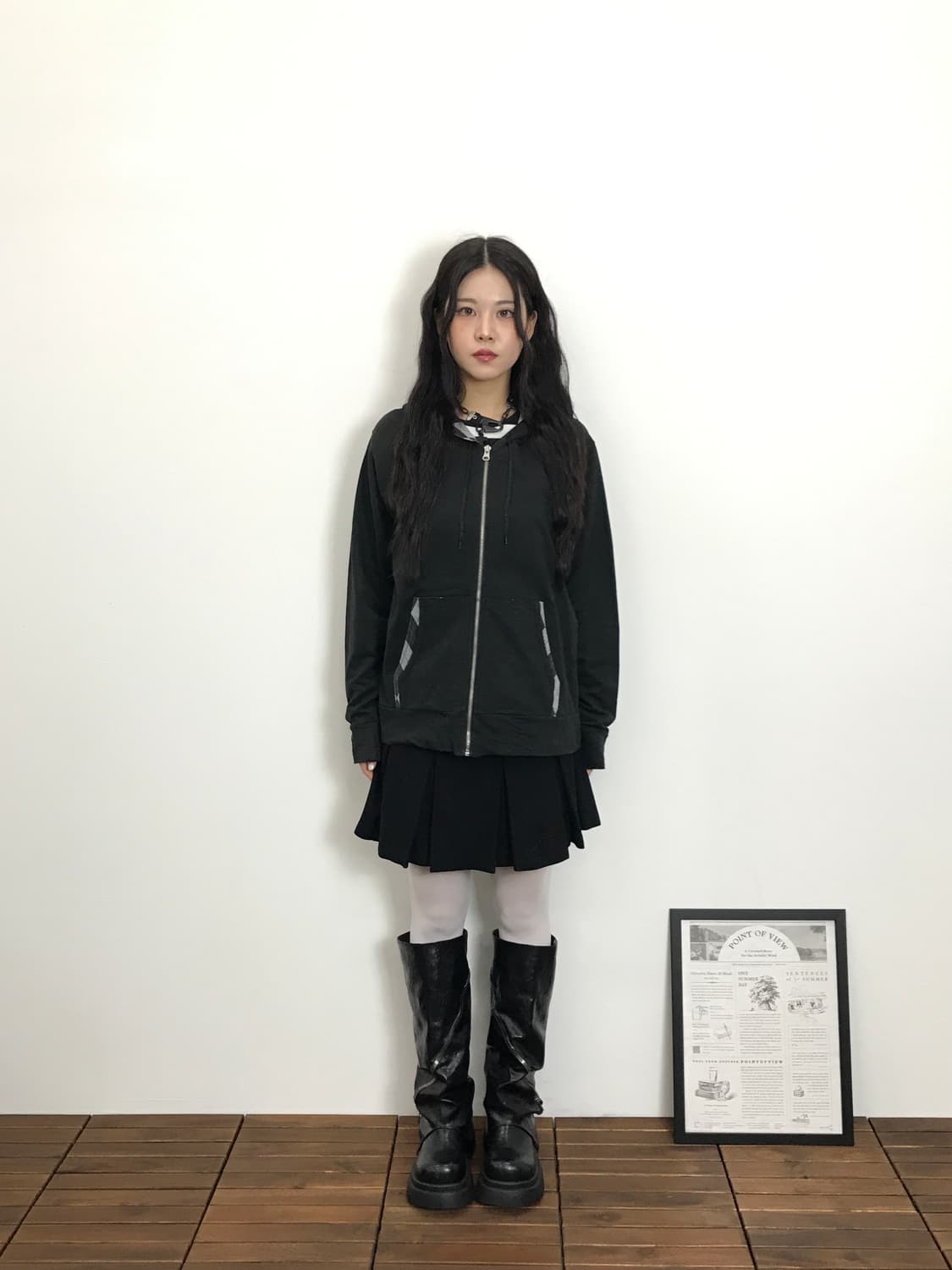 Gu Cotton Zip Up Hoodies 상품이미지1