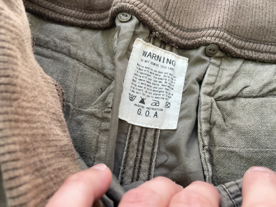 GOA 밀리터리 립웨이스트 지퍼 디테일 롱 스커트 상품이미지4