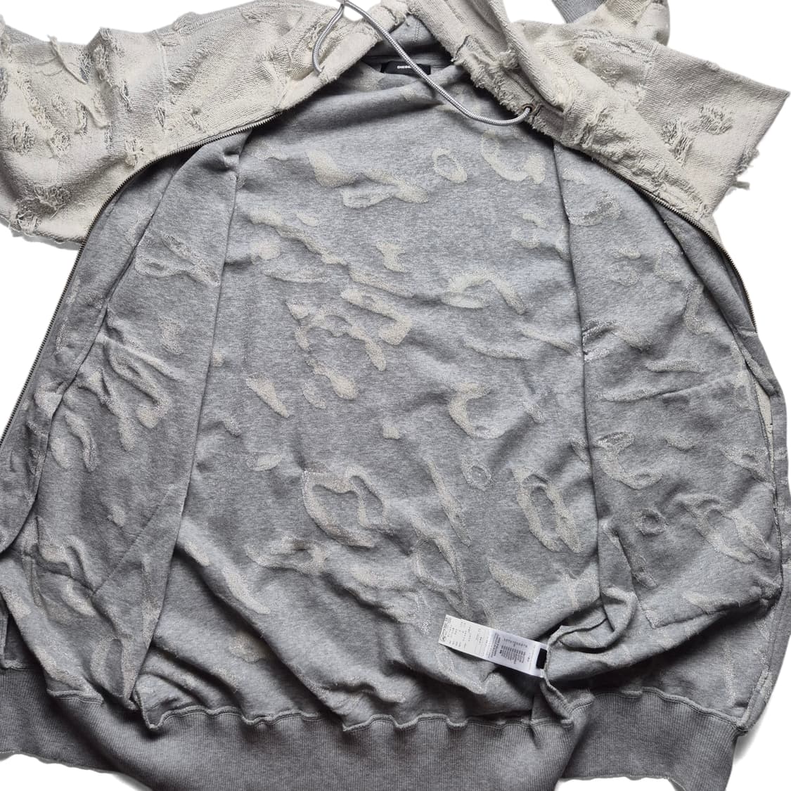 [XS] 디젤 디스트로이드 롱 후드집업 상품이미지8