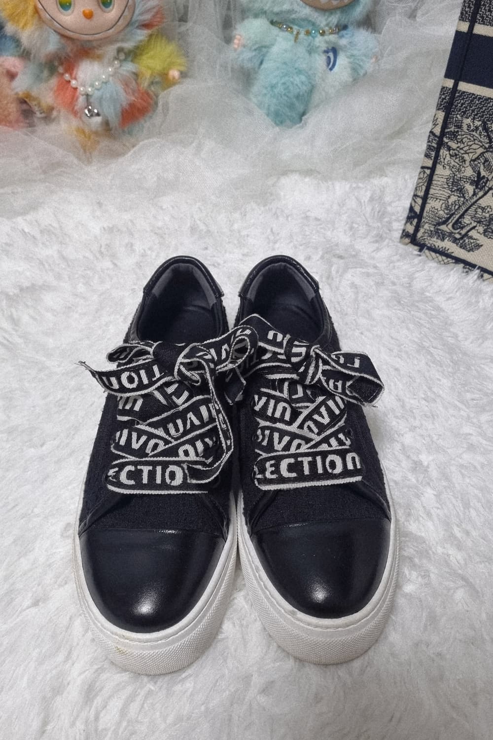 정품) 랑방 컬렉션  자수 스트랩  스니커즈  상품이미지1