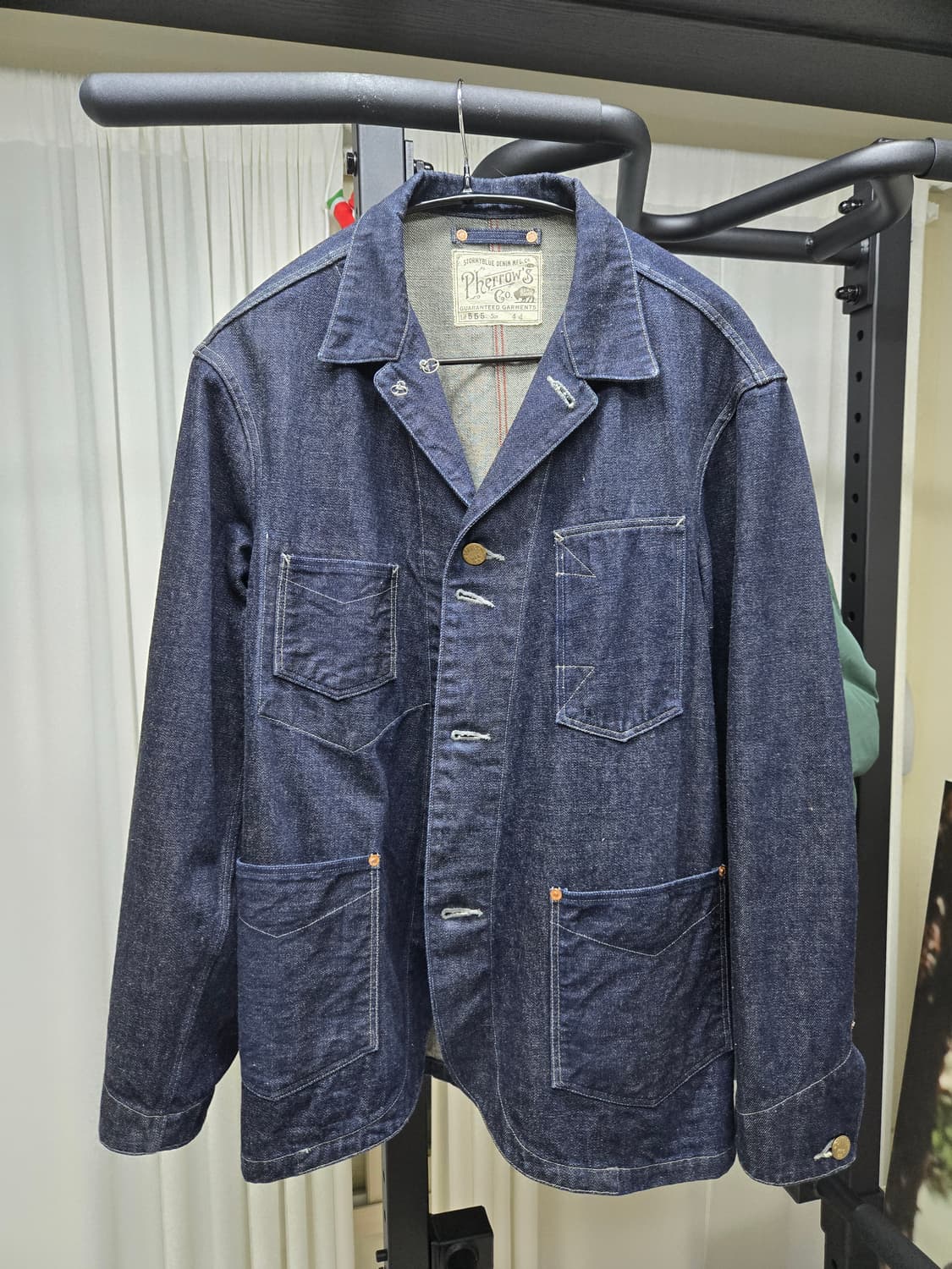 Pherrow's 페로우즈 데님 커버올 자켓 (105) 상품이미지1