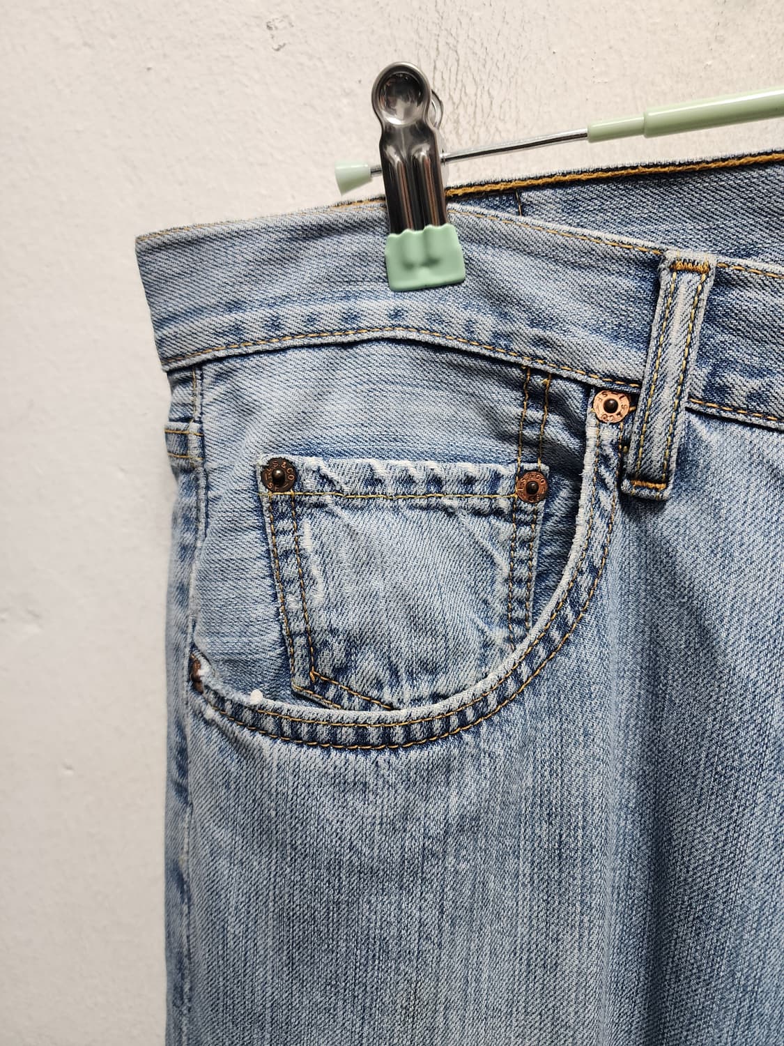 리바이스 90s 523 연청 빈티지 데님  상품이미지3