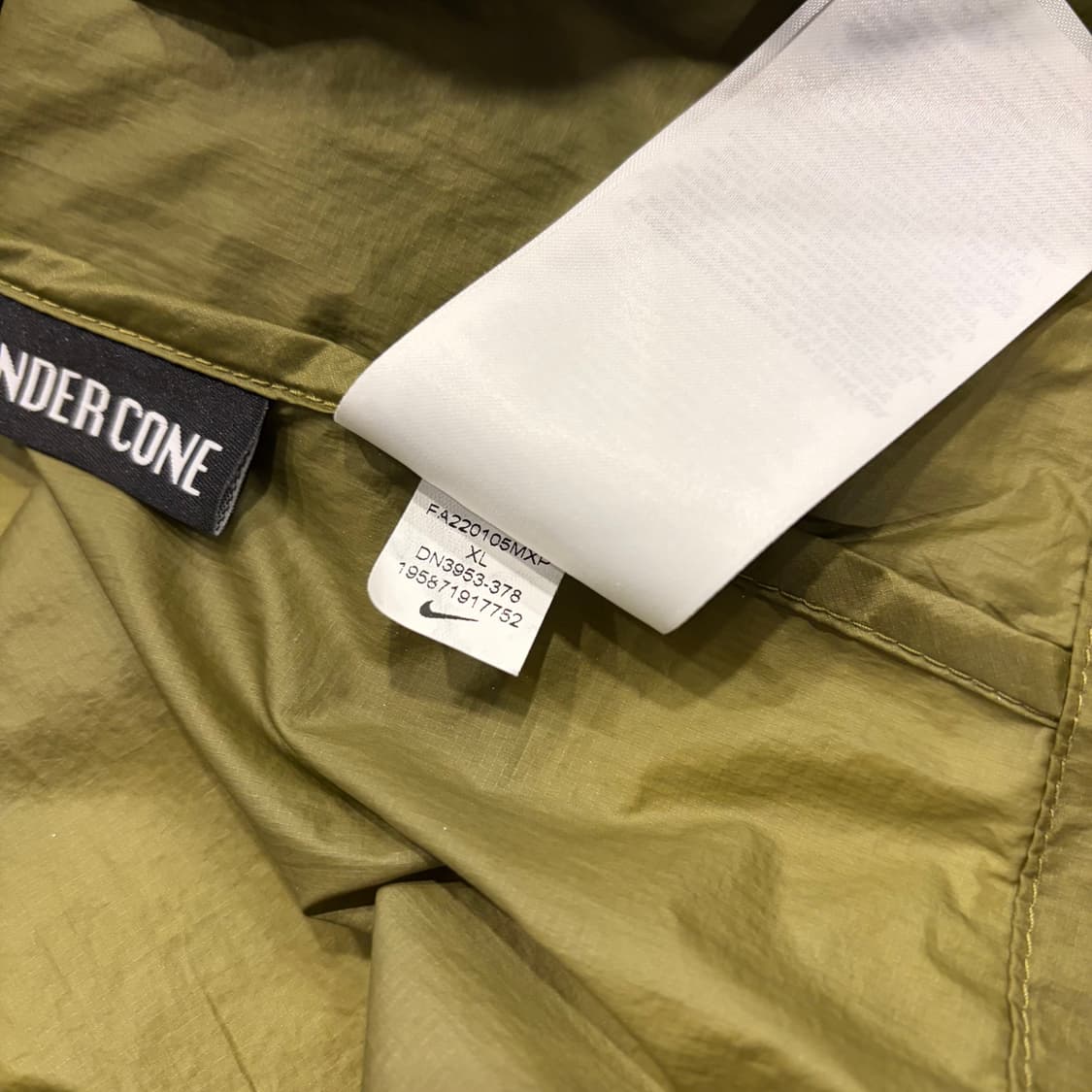 [XL] 나이키 ACG 신더 콘 필그림 아노락 바람막이 그린 B673 상품이미지8