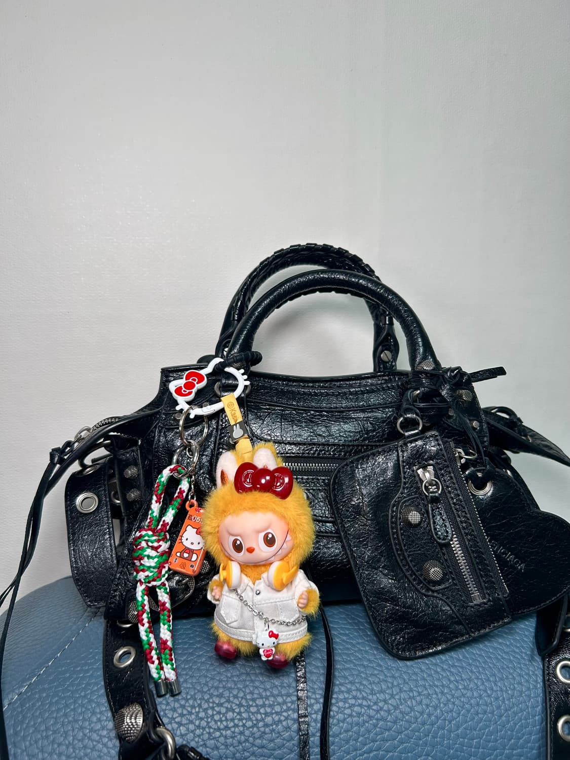 (1)🙊미니라부부+😻키티 조합 커스텀키링“Y” 상품이미지3