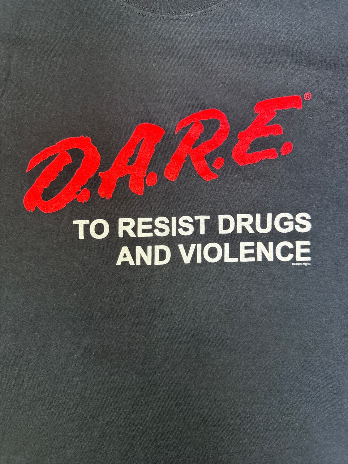 빈티지 D.A.R.E  슬로건 프로모션 티셔츠 M 상품이미지2