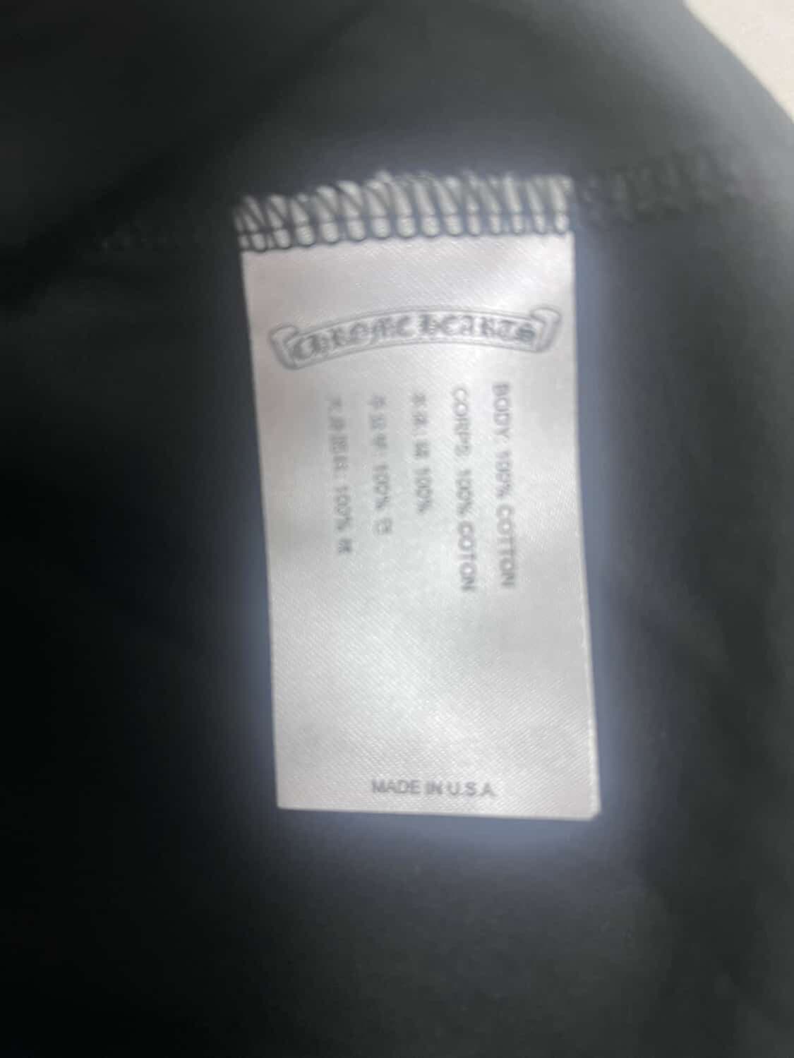 크롬하츠 스크롤 로고 롱슬리브 티셔츠 블랙 상품이미지5