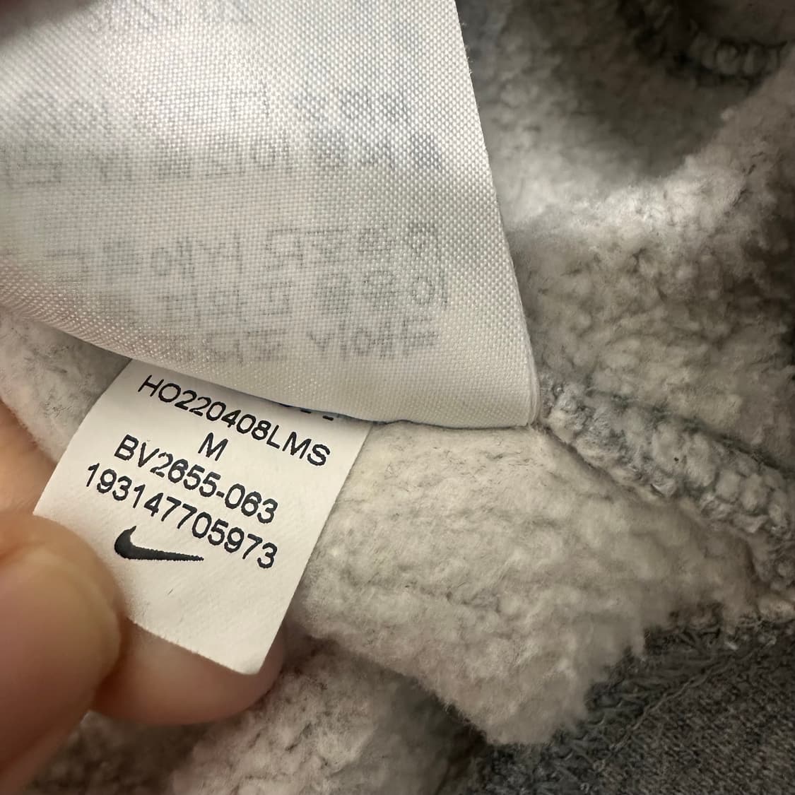 NIKE 나이키 기모 후드티 그레이 M 상품이미지9