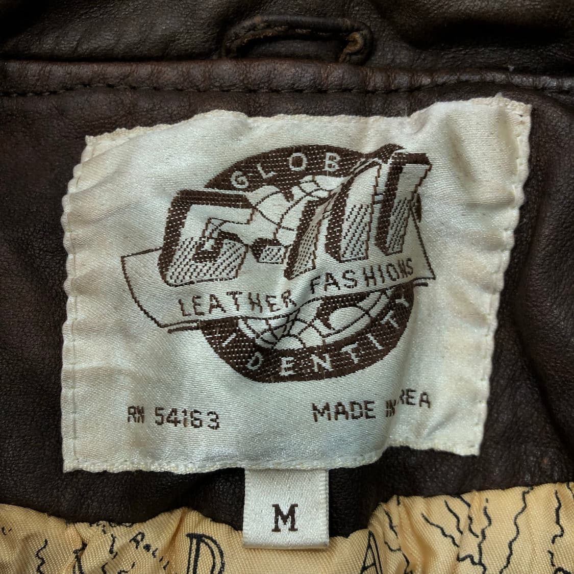 빈티지 리얼레더 브라운 봄버 레더 가죽 자켓 상품이미지7