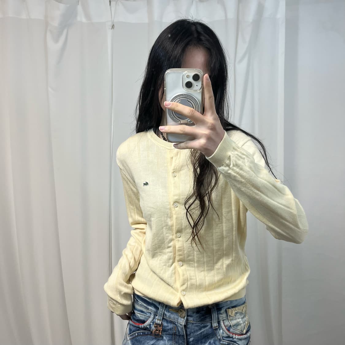Lacoste Beige Cardigan  상품이미지1