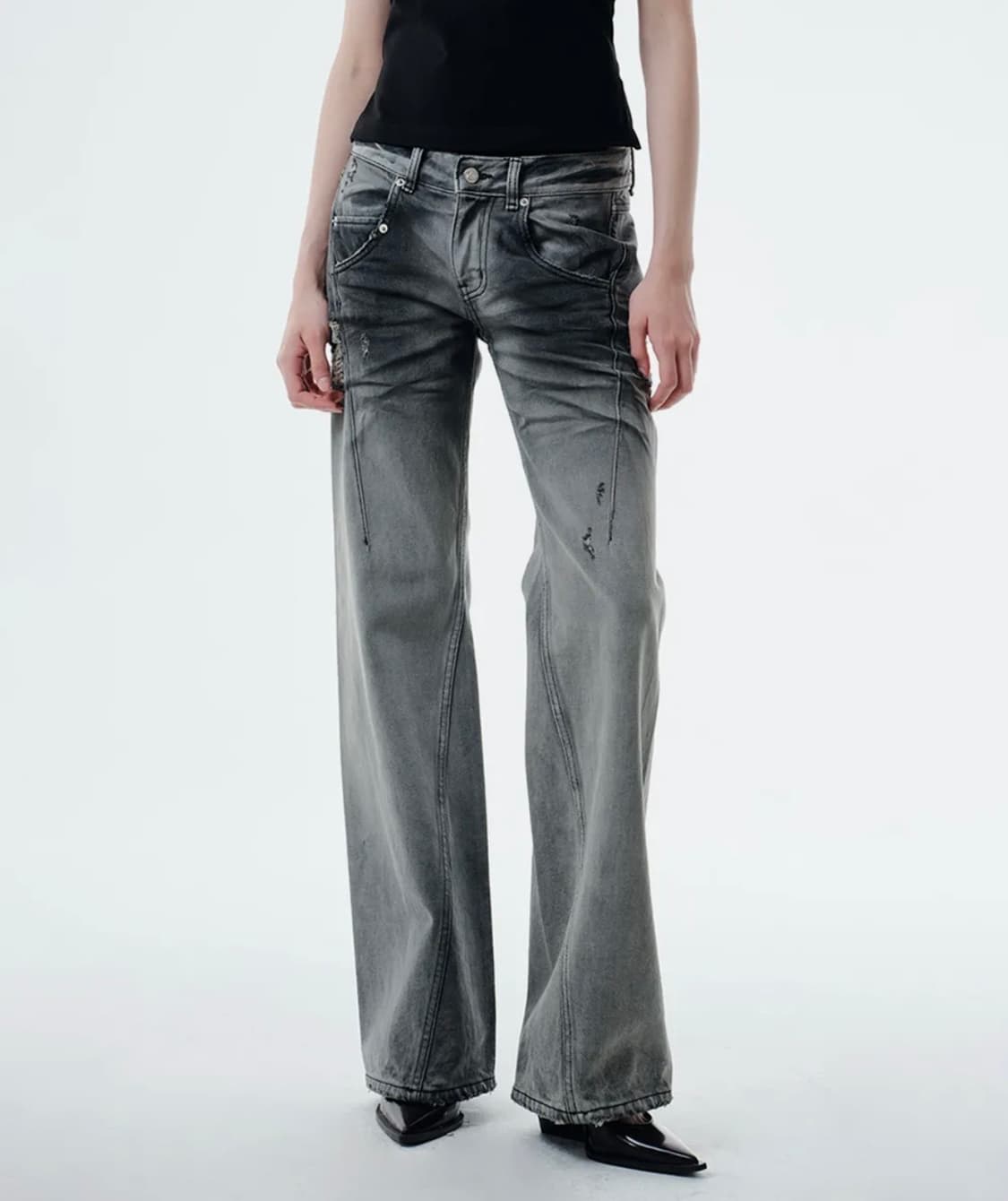 INES JEANS (GREY) 상품이미지1