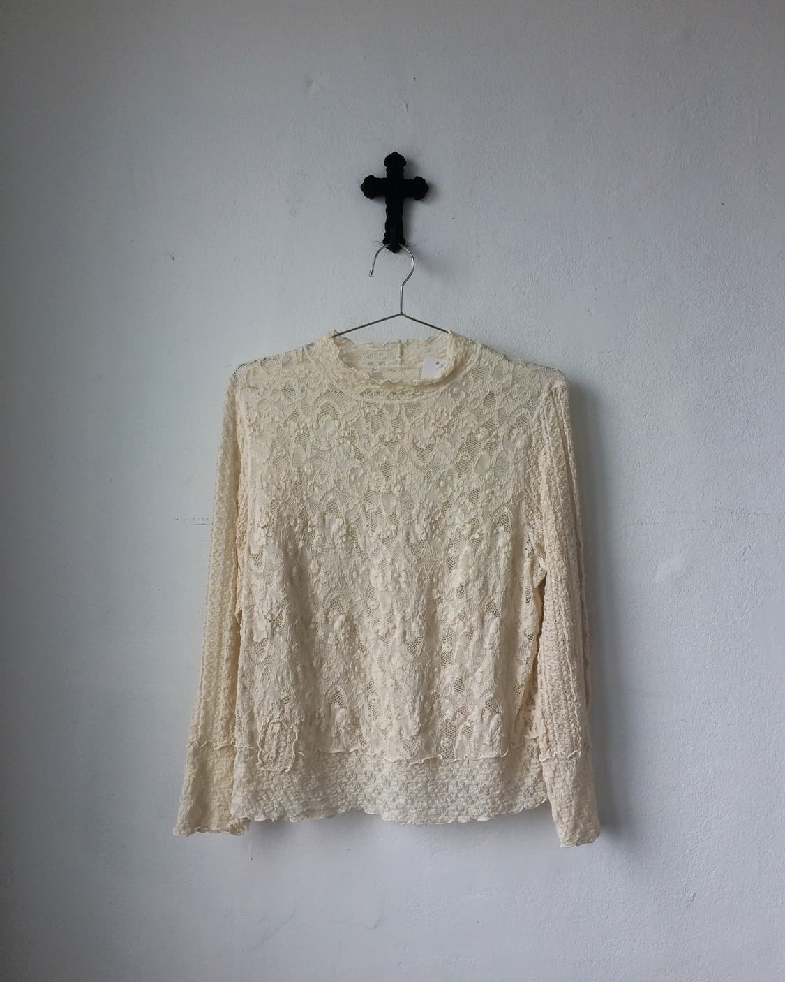 Lace high neck sleeve 상품이미지2