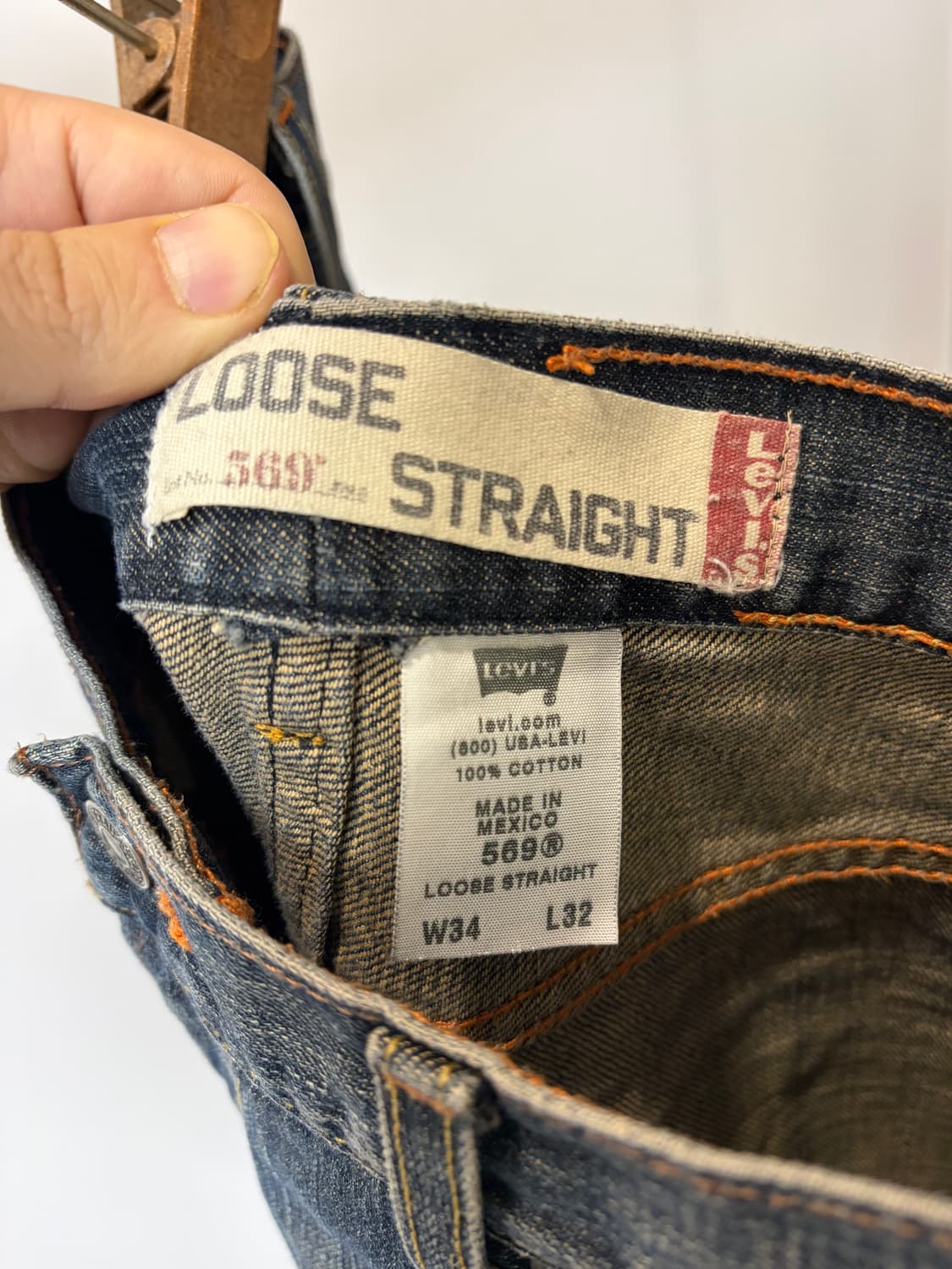 (34) levis 리바이스569 루즈 스트레이트 데님 팬츠 상품이미지5