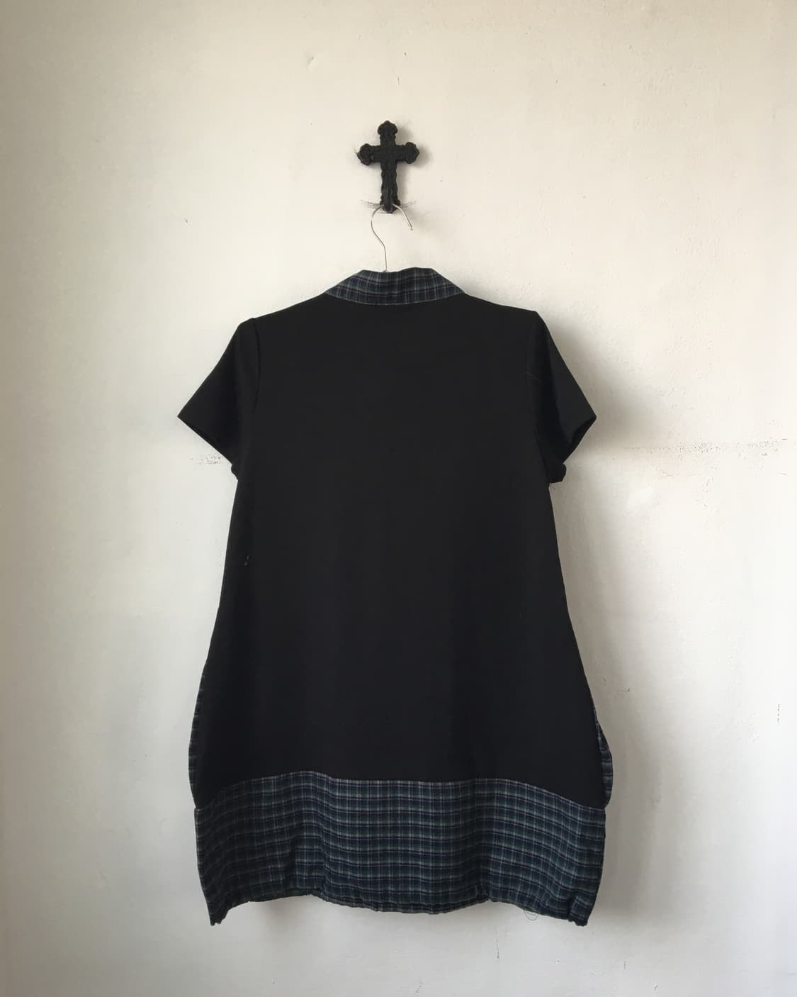 Check pattern layer point high neck onep 상품이미지3